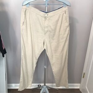 Mens Tommy Bahama Linen Beige Pants